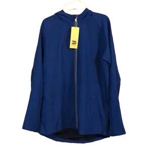 All in motion Kids Hooded Windbreaker, Blue, Size XS, NWT